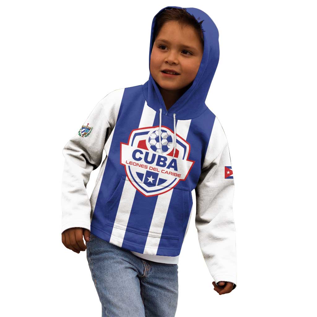 Custom Cuba Football Kid Hoodie Los Leones del Caribe