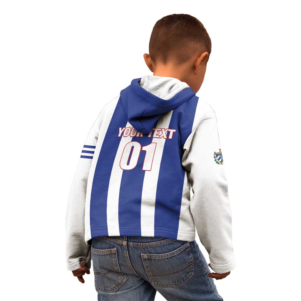 Custom Cuba Football Kid Hoodie Los Leones del Caribe