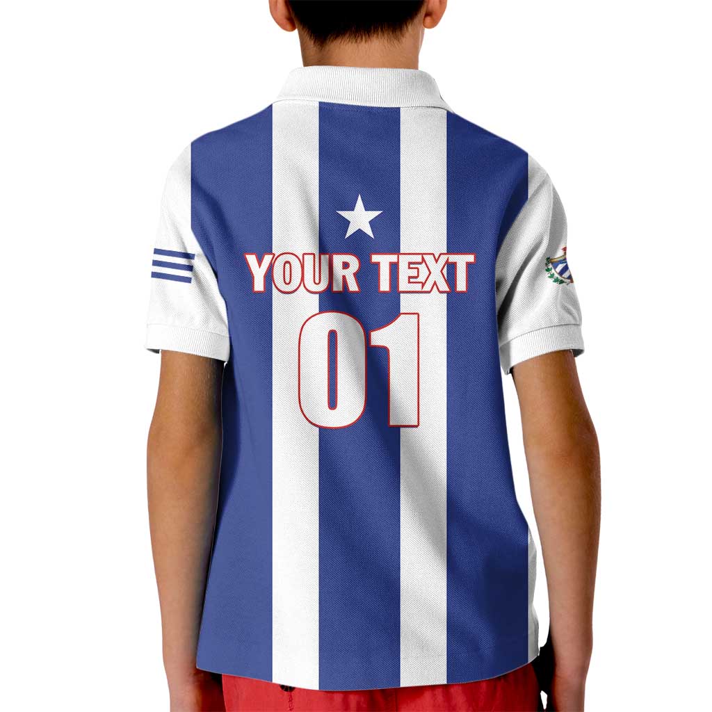 Custom Cuba Football Kid Polo Shirt Los Leones del Caribe