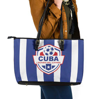 Cuba Football Leather Tote Bag Los Leones del Caribe