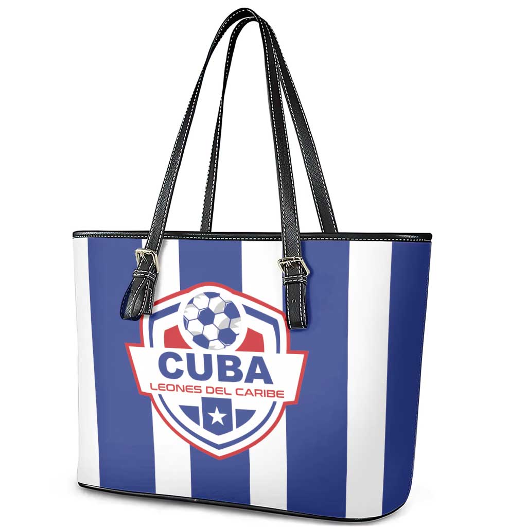 Cuba Football Leather Tote Bag Los Leones del Caribe