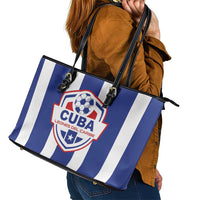 Cuba Football Leather Tote Bag Los Leones del Caribe