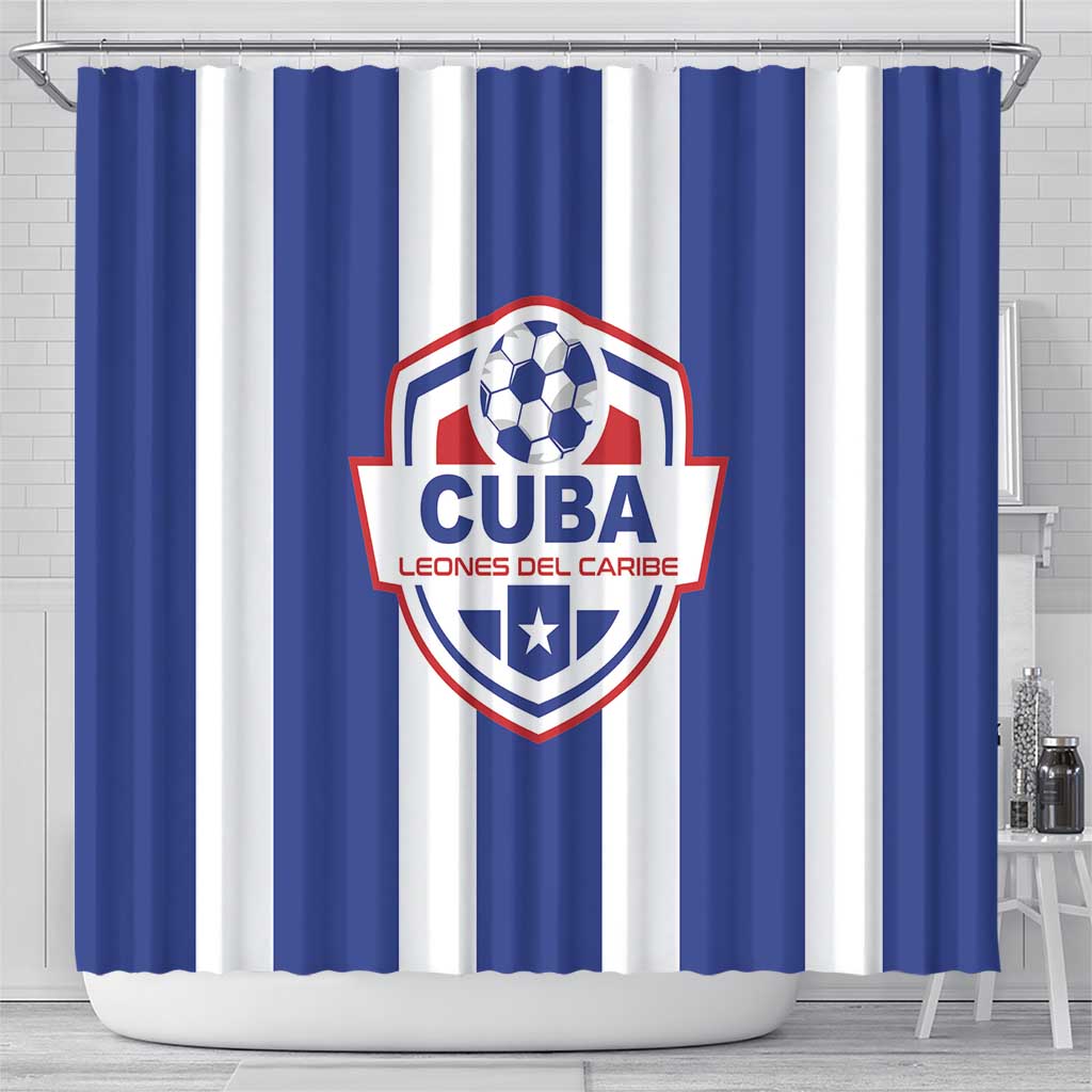 Cuba Football Shower Curtain Los Leones del Caribe