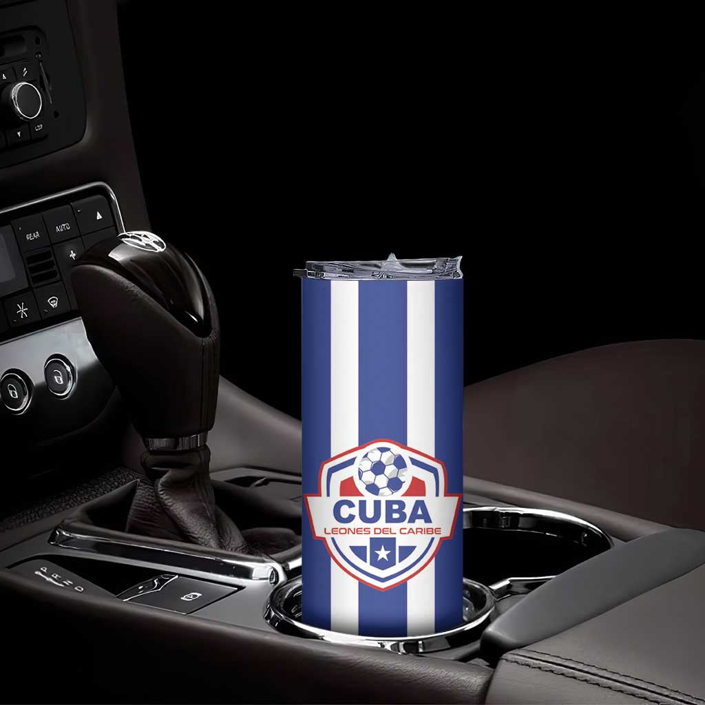 Custom Cuba Football Skinny Tumbler Los Leones del Caribe