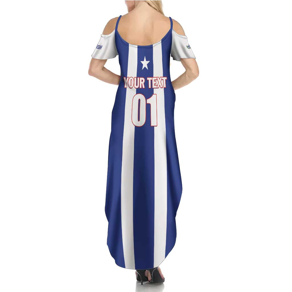 Custom Cuba Football Summer Maxi Dress Los Leones del Caribe