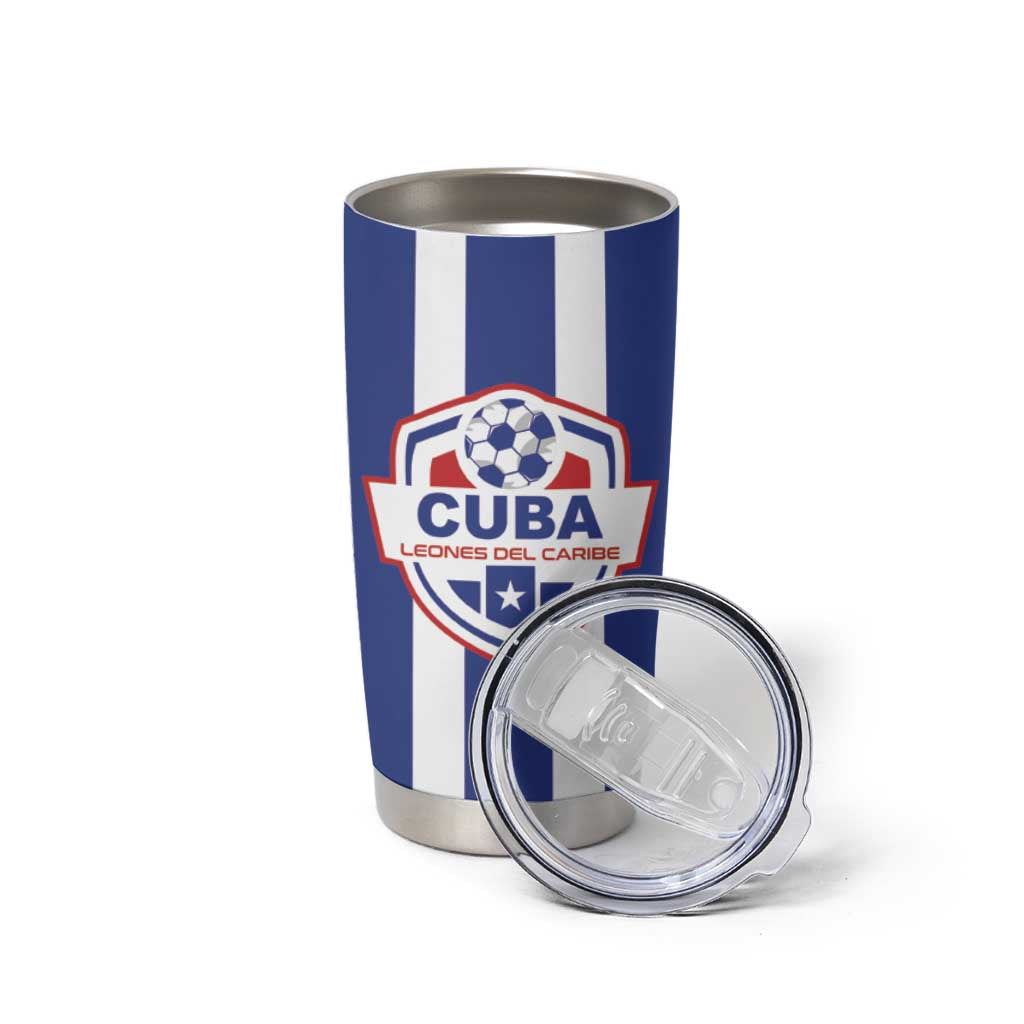 Custom Cuba Football Tumbler Cup Los Leones del Caribe