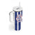 Custom Cuba Football Tumbler With Handle Los Leones del Caribe