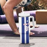 Custom Cuba Football Tumbler With Handle Los Leones del Caribe