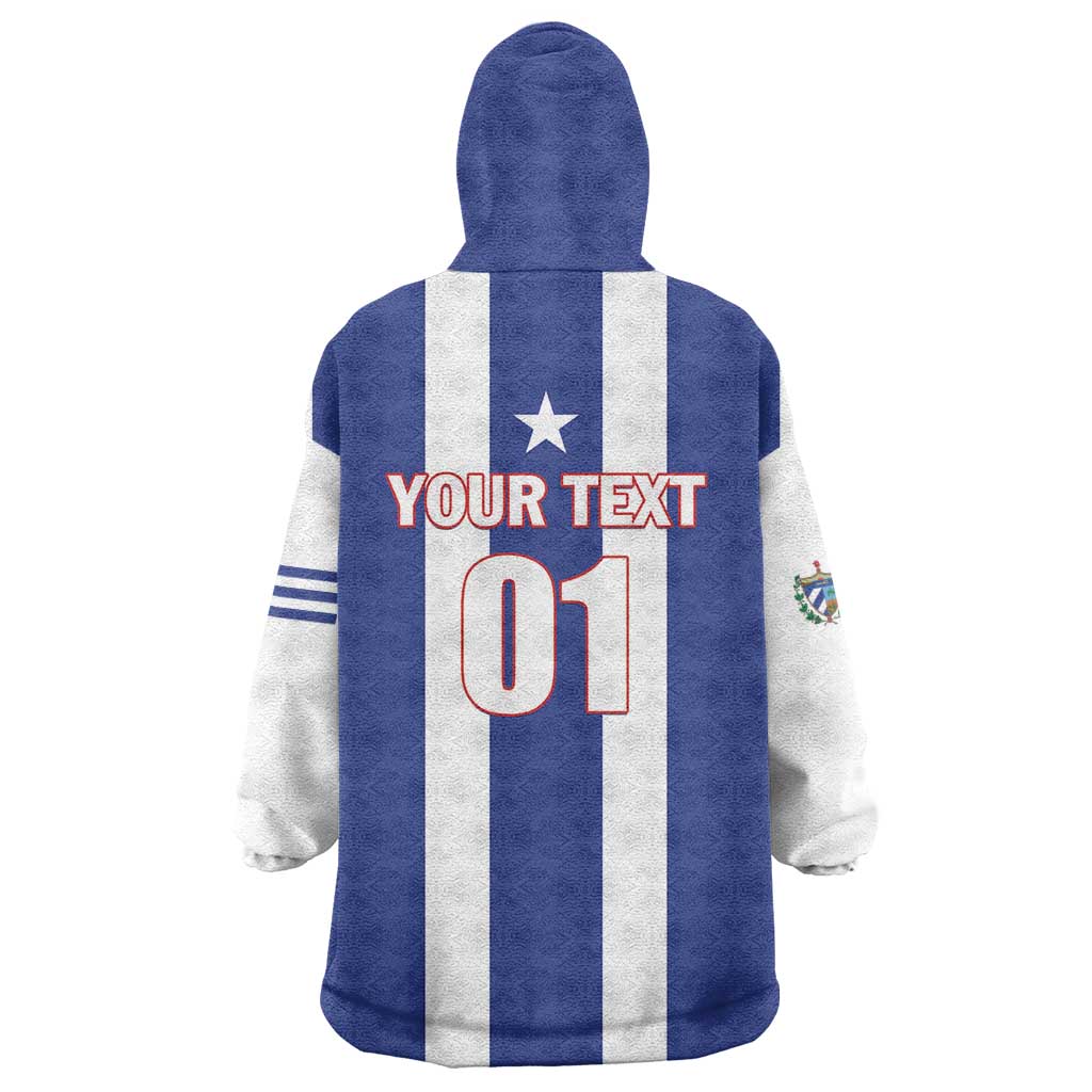 Custom Cuba Football Wearable Blanket Hoodie Los Leones del Caribe