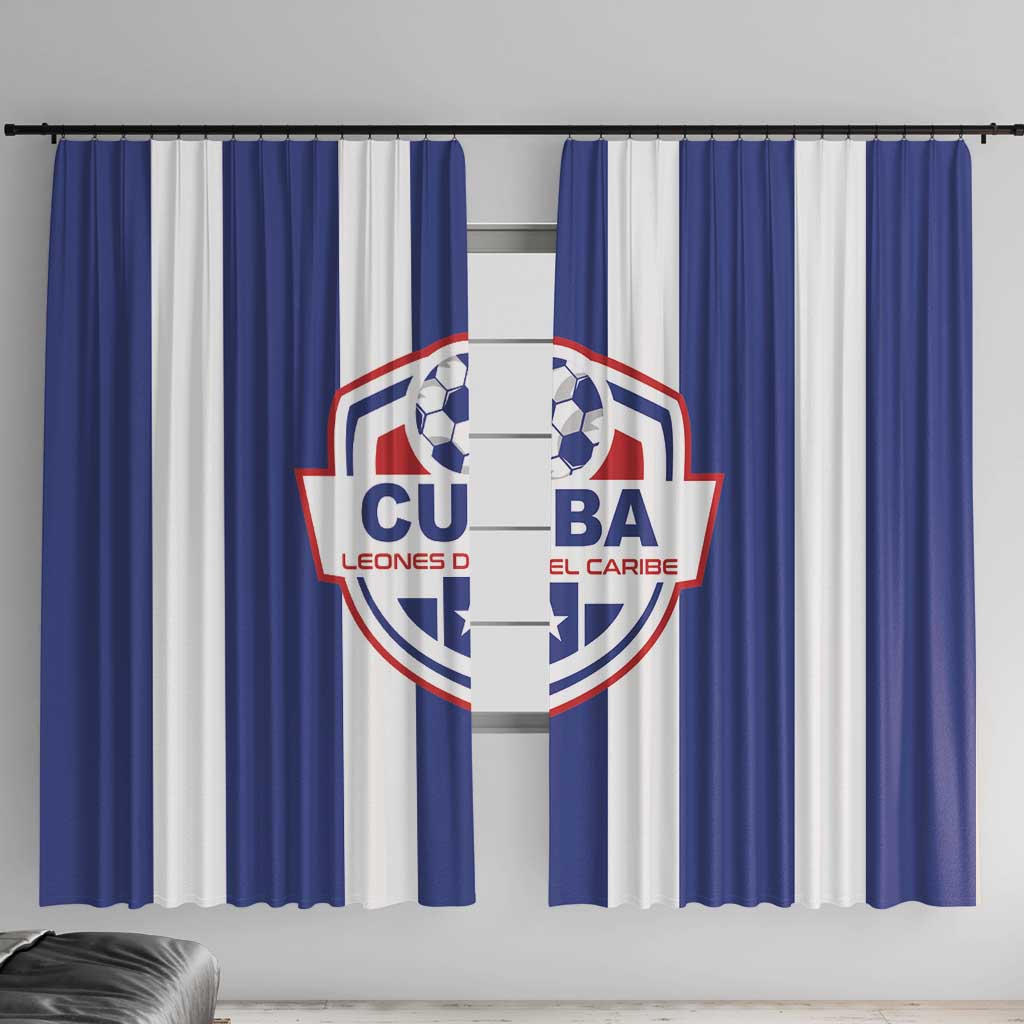 Cuba Football Window Curtain Los Leones del Caribe