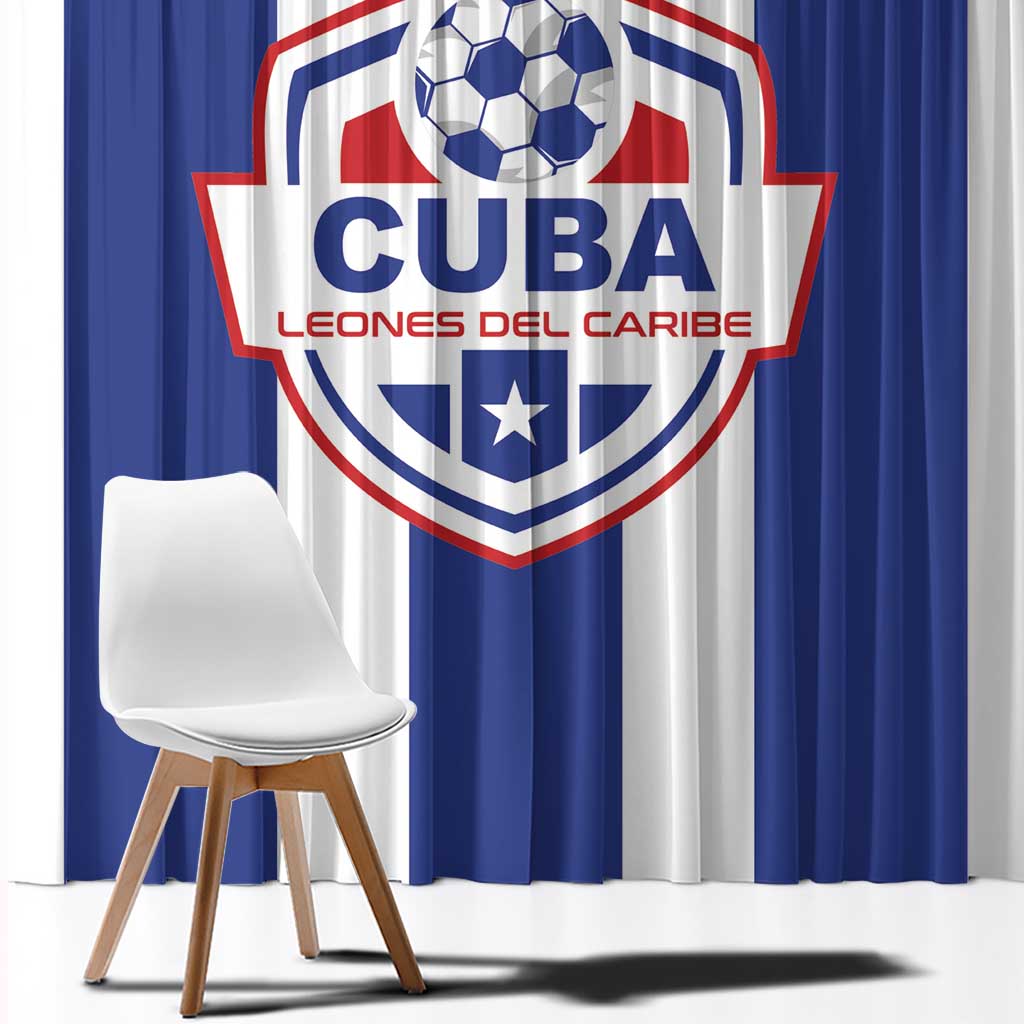 Cuba Football Window Curtain Los Leones del Caribe