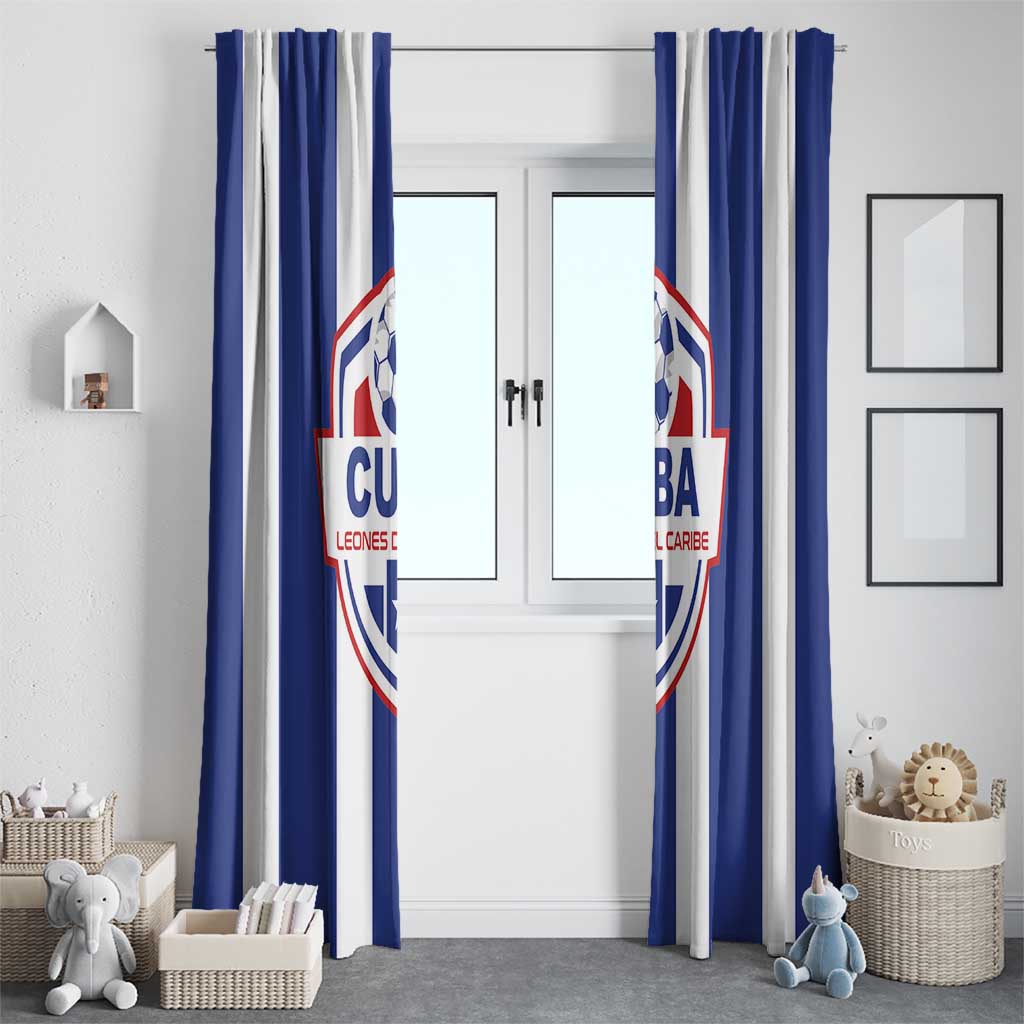 Cuba Football Window Curtain Los Leones del Caribe