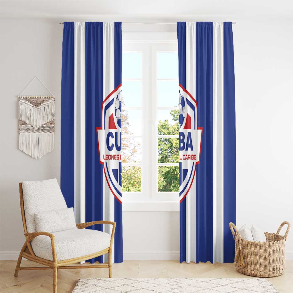 Cuba Football Window Curtain Los Leones del Caribe