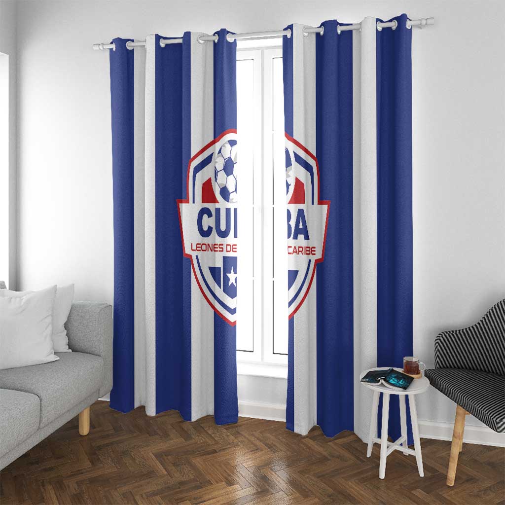 Cuba Football Window Curtain Los Leones del Caribe