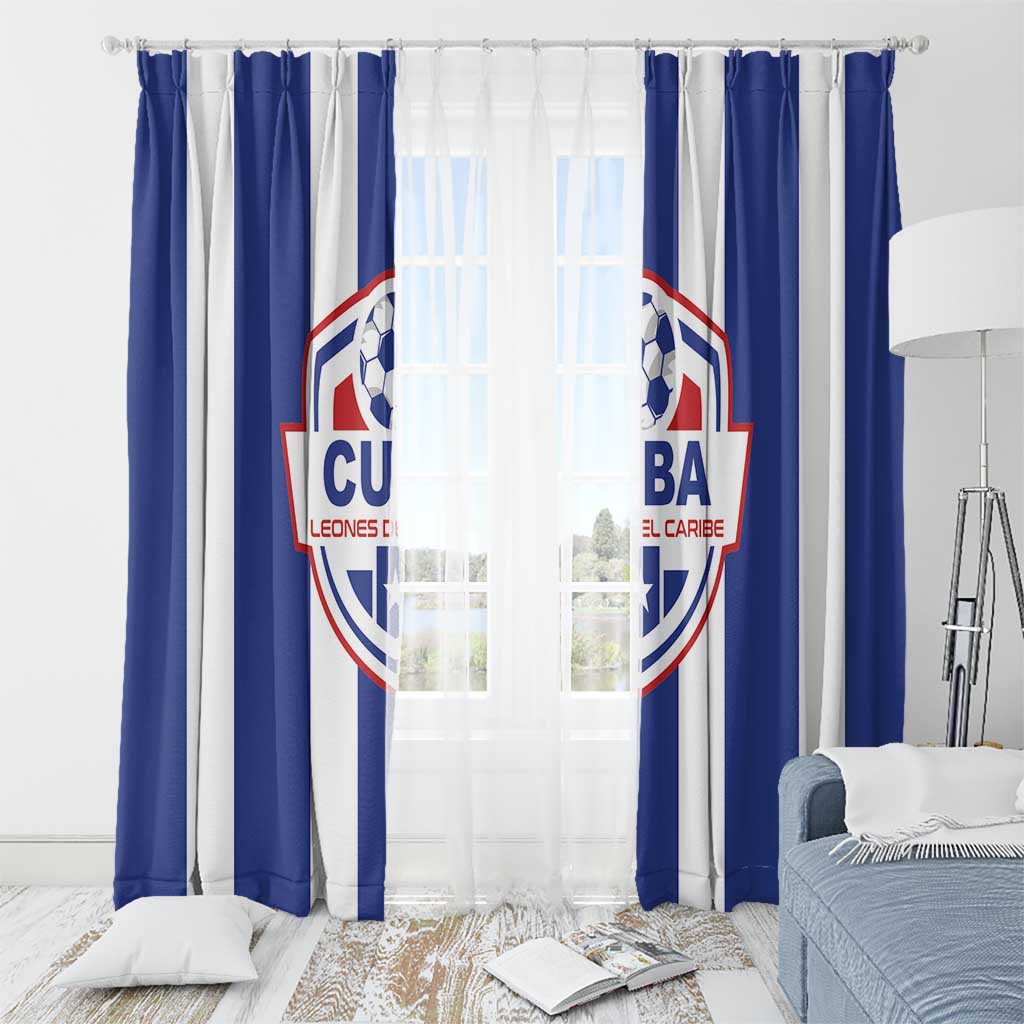 Cuba Football Window Curtain Los Leones del Caribe