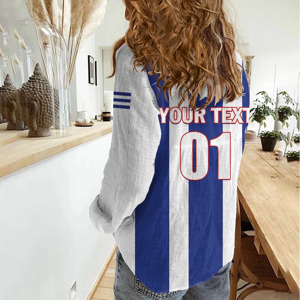 Custom Cuba Football Women Casual Shirt Los Leones del Caribe