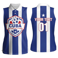 Custom Cuba Football Women Sleeveless Polo Shirt Los Leones del Caribe