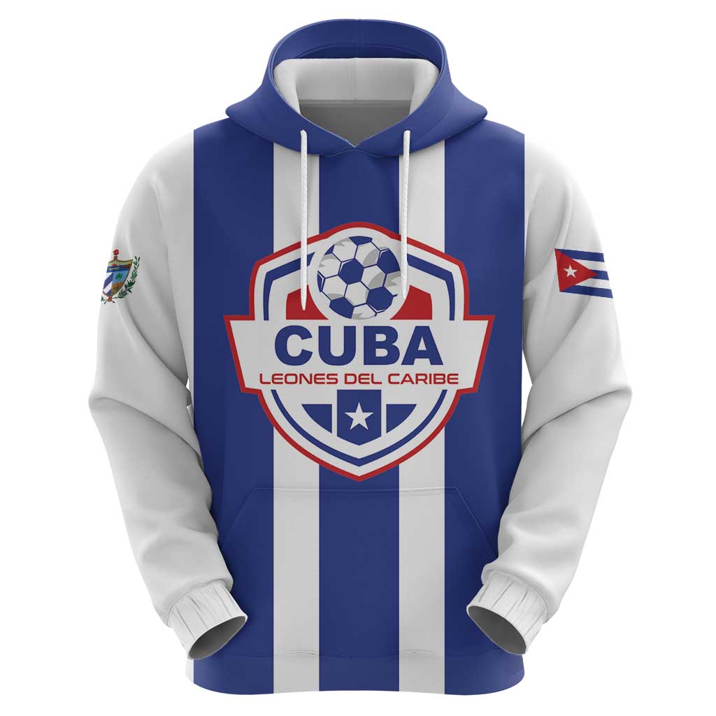 Custom Cuba Football Zip Hoodie Los Leones del Caribe