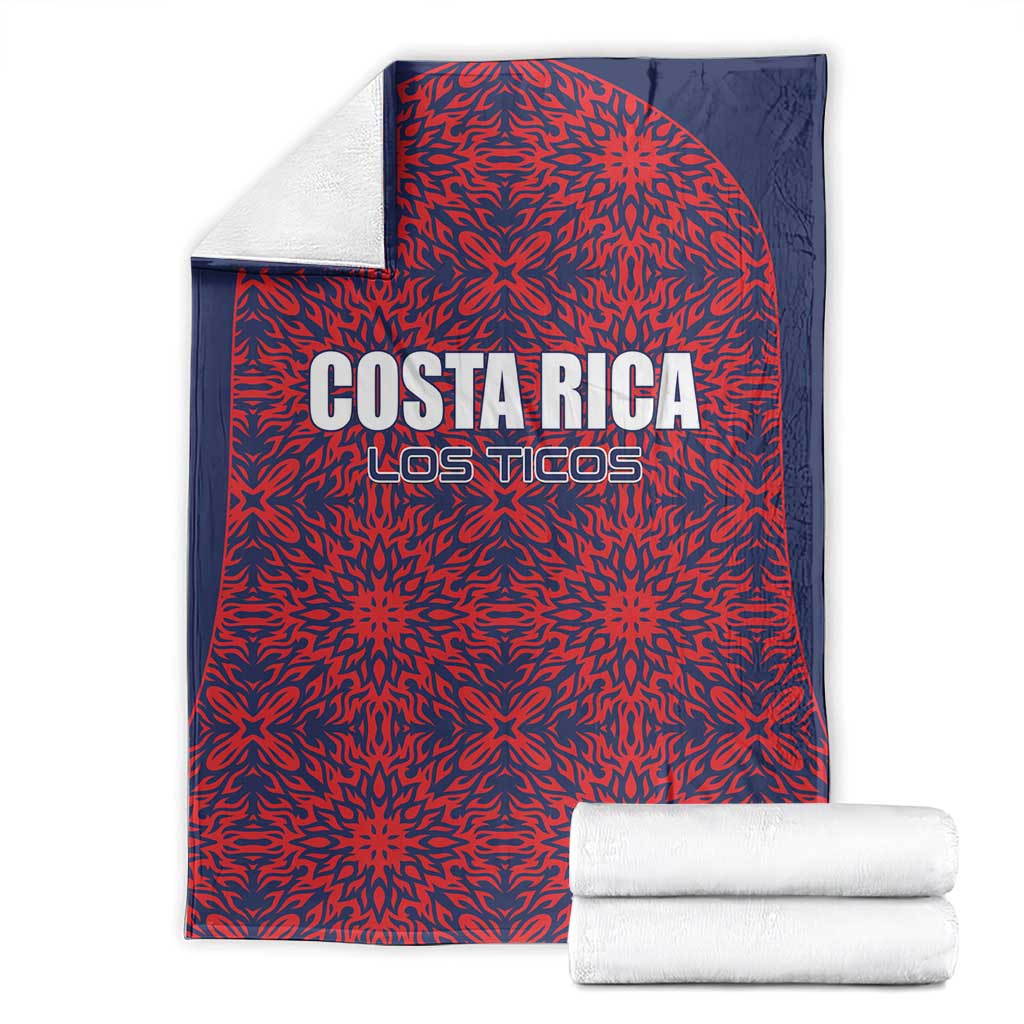 Costa Rica Football Blanket Los Ticos Unique Pattern