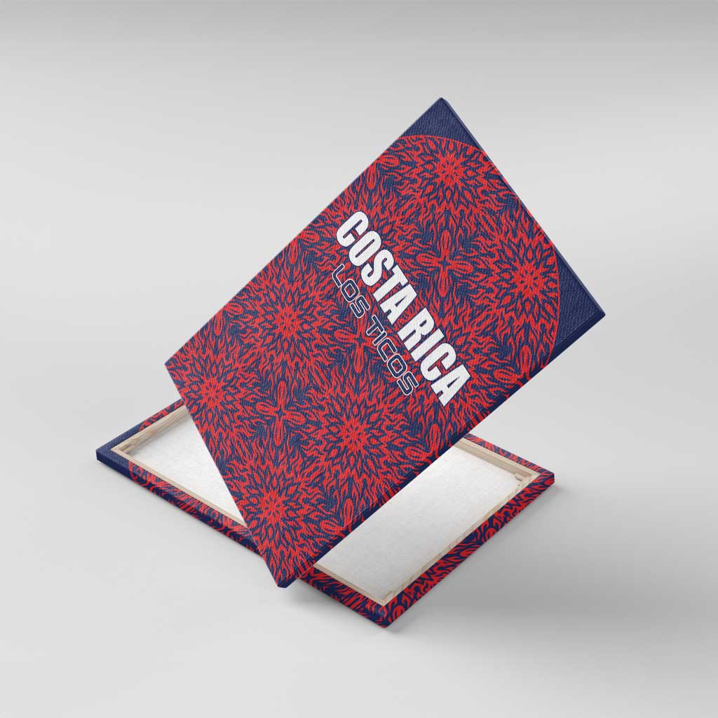 Costa Rica Football Canvas Wall Art Los Ticos Unique Pattern