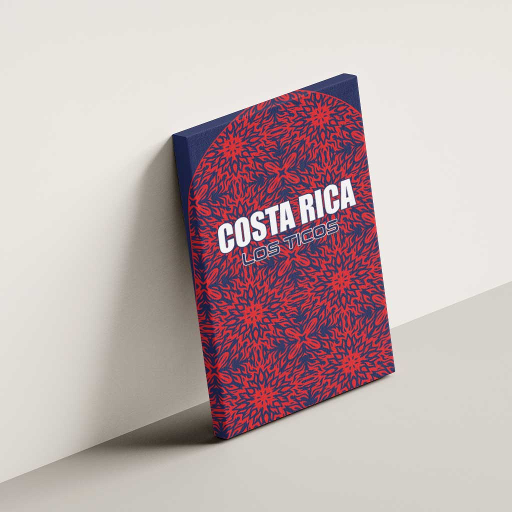 Costa Rica Football Canvas Wall Art Los Ticos Unique Pattern