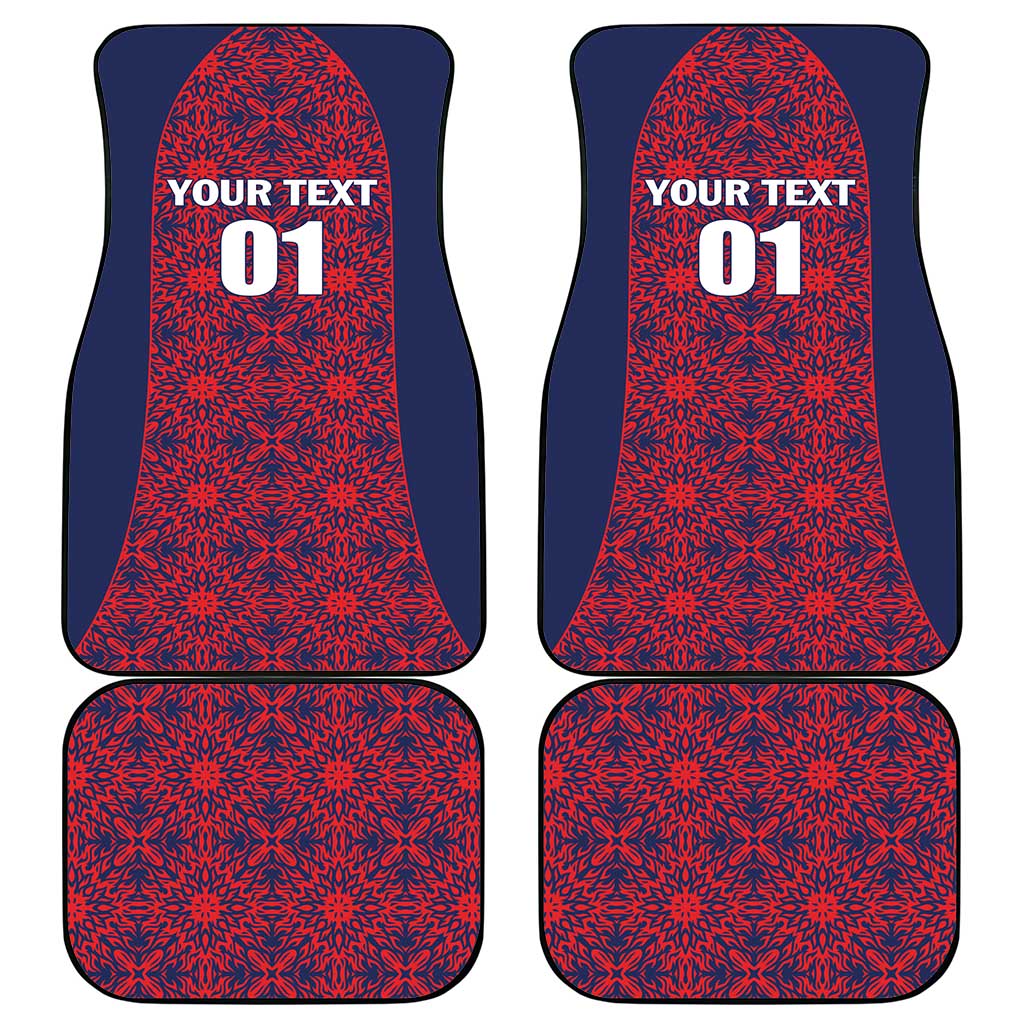 Costa Rica Football Car Mats Los Ticos Unique Pattern