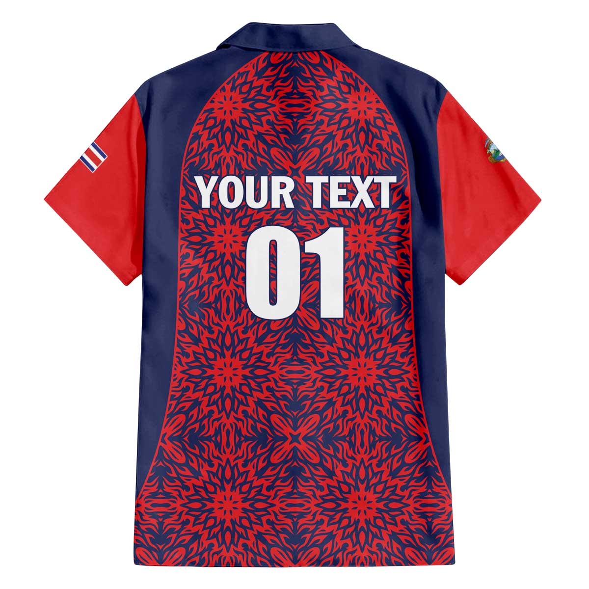 Custom Costa Rica Football Family Matching Off The Shoulder Long Sleeve Dress and Hawaiian Shirt Los Ticos Unique Pattern