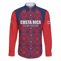 Custom Costa Rica Football Family Matching Puletasi and Hawaiian Shirt Los Ticos Unique Pattern