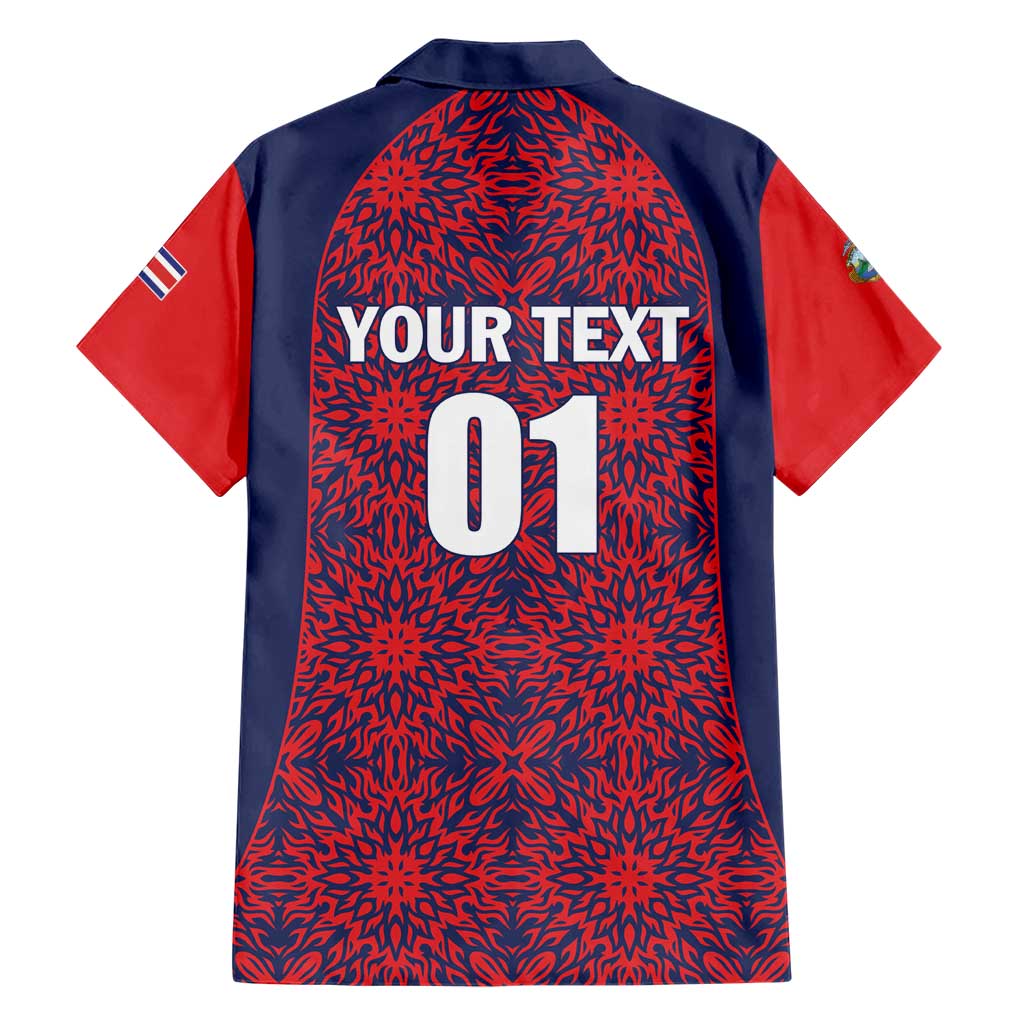 Custom Costa Rica Football Hawaiian Shirt Los Ticos Unique Pattern