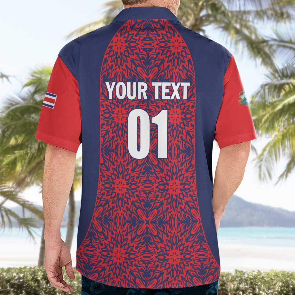 Custom Costa Rica Football Hawaiian Shirt Los Ticos Unique Pattern