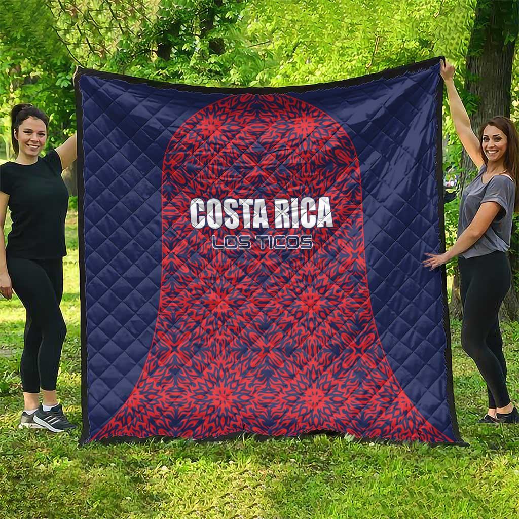 Costa Rica Football Quilt Los Ticos Unique Pattern