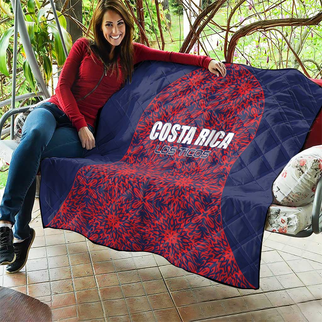 Costa Rica Football Quilt Los Ticos Unique Pattern