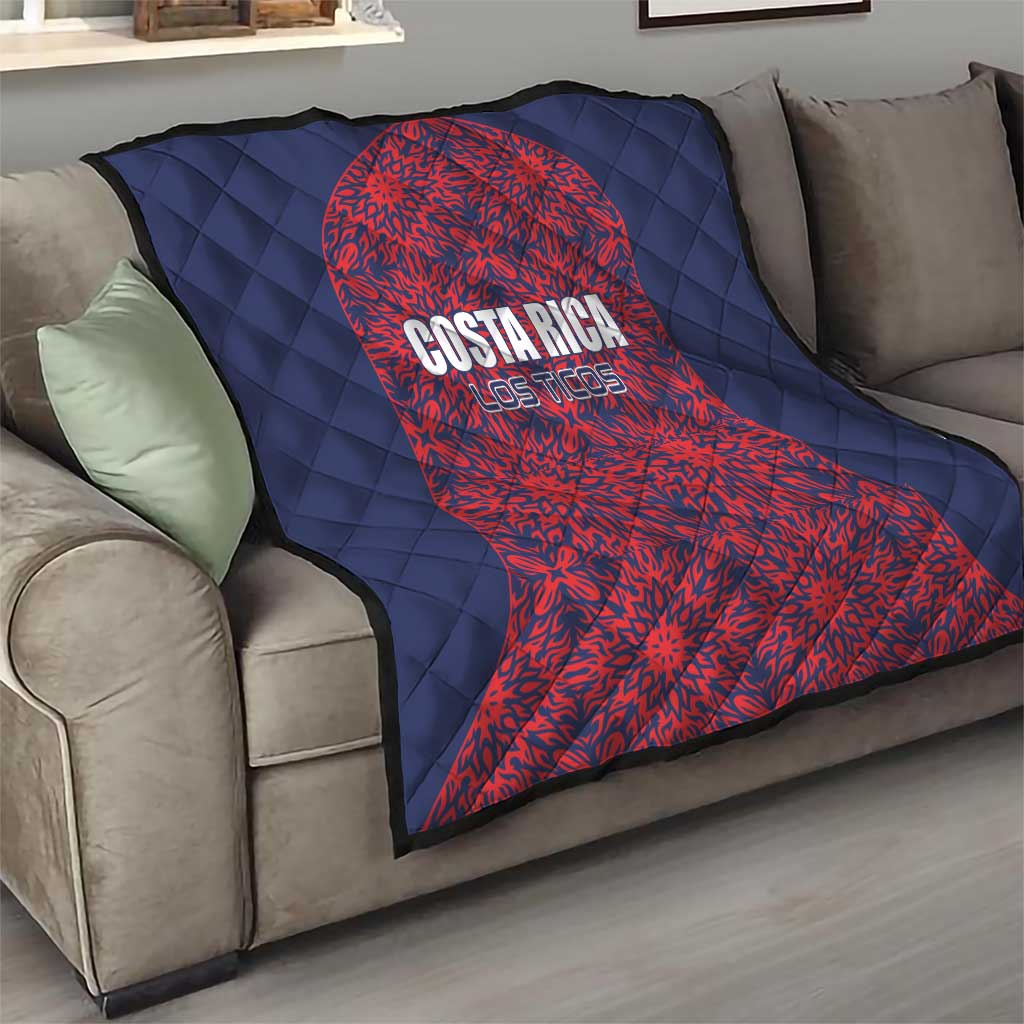Costa Rica Football Quilt Los Ticos Unique Pattern