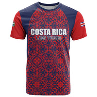 Custom Costa Rica Football T Shirt Los Ticos Unique Pattern