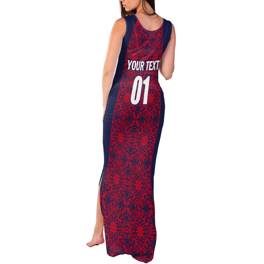 Custom Costa Rica Football Tank Maxi Dress Los Ticos Unique Pattern