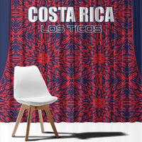 Costa Rica Football Window Curtain Los Ticos Unique Pattern