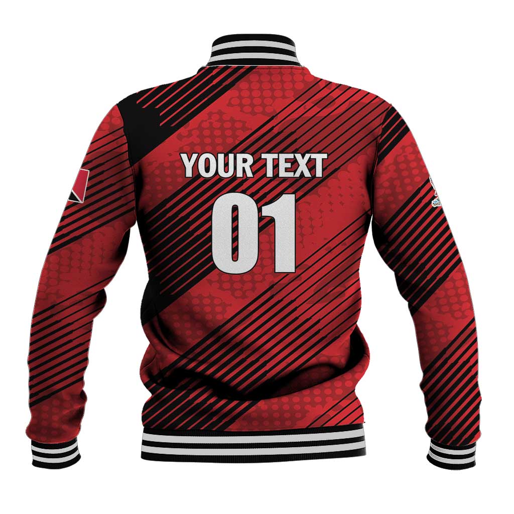 Custom Trinidad and Tobago Football Baseball Jacket Soca Warriors In My Heart