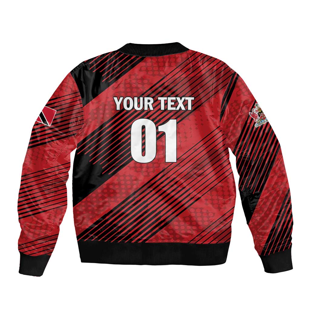 Custom Trinidad and Tobago Football Bomber Jacket Soca Warriors In My Heart