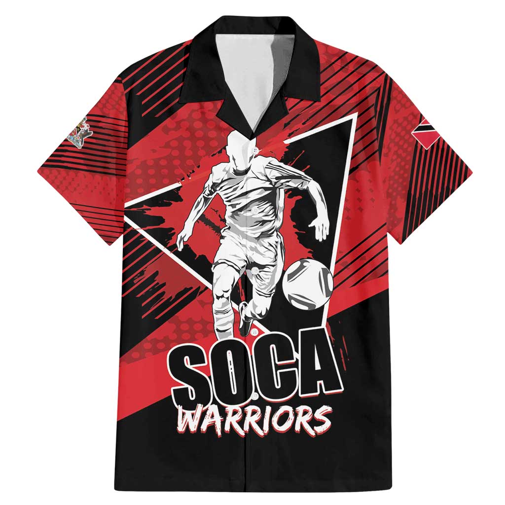 Custom Trinidad and Tobago Football Family Matching Mermaid Dress and Hawaiian Shirt Soca Warriors In My Heart