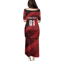 Custom Trinidad and Tobago Football Family Matching Puletasi and Hawaiian Shirt Soca Warriors In My Heart