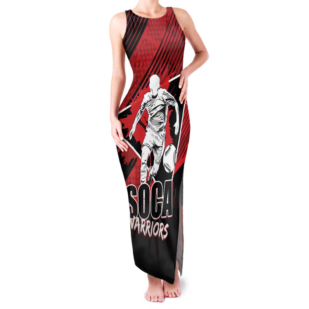 Custom Trinidad and Tobago Football Family Matching Tank Maxi Dress and Hawaiian Shirt Soca Warriors In My Heart