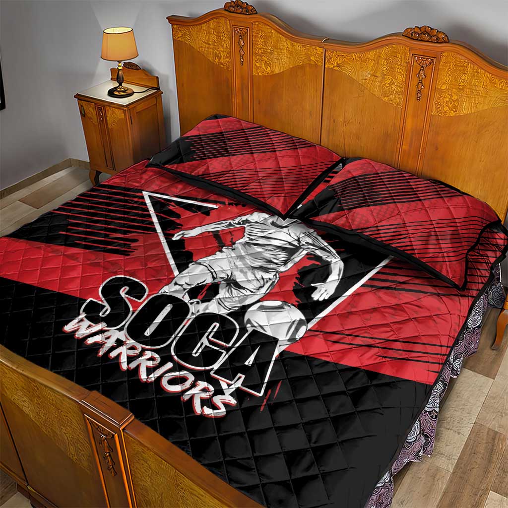 Trinidad and Tobago Football Quilt Bed Set Soca Warriors In My Heart