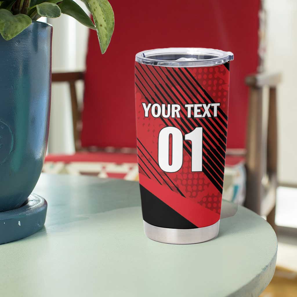 Custom Trinidad and Tobago Football Tumbler Cup Soca Warriors In My Heart