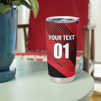 Custom Trinidad and Tobago Football Tumbler Cup Soca Warriors In My Heart