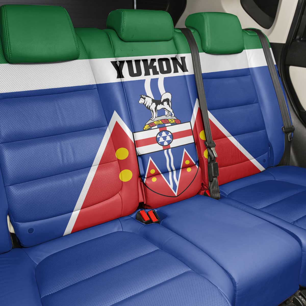 Canada Yukon Territories Back Car Seat Cover Larger Than Life