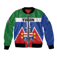 Personalized Canada Yukon Territories Bomber Jacket Larger Than Life