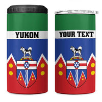 Personalized Canada Yukon Territories 4 in 1 Can Cooler Tumbler Larger Than Life