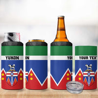 Personalized Canada Yukon Territories 4 in 1 Can Cooler Tumbler Larger Than Life