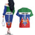 Personalized Canada Yukon Territories Couples Matching Off The Shoulder Long Sleeve Dress and Hawaiian Shirt Larger Than Life