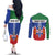 Personalized Canada Yukon Territories Couples Matching Off The Shoulder Long Sleeve Dress and Long Sleeve Button Shirt Larger Than Life